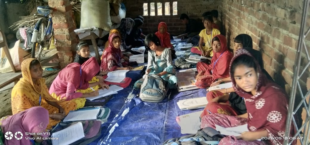 Children studying together with books at a study centre